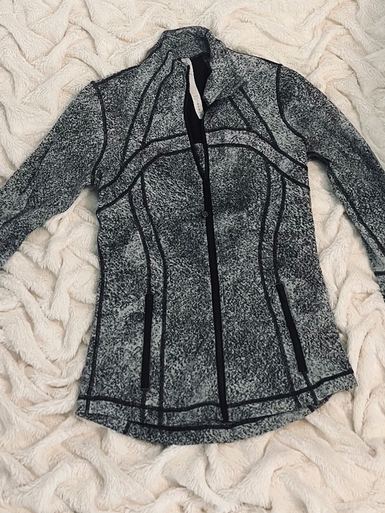lululemon athletica Jackets & Blazers - Lululemon Fitted Define-Style Jacket – Black & White Heathered – Size 8